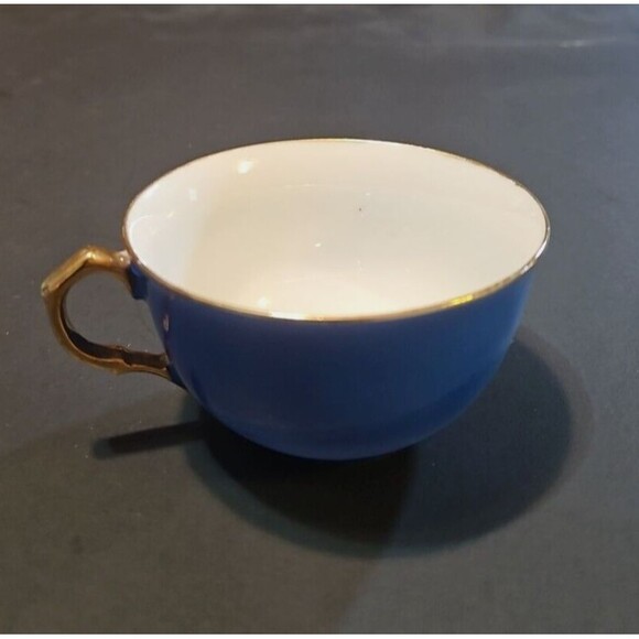 VTG Goldcastle Tea Cup Cobalt Blue Gold Rim/Handle Japan - Picture 2 of 6